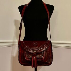 Patricia Nash Beaumont Crossbody Purse – Red